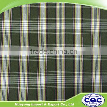 100%polyester 300d school wear plaid fabric