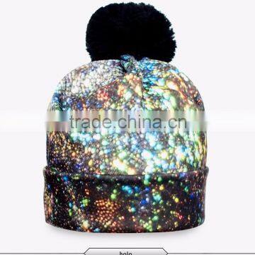 ready stock bright color cartoon design ready stock 100% cotton beanie hat for girls fashion wear