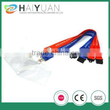 Promotional Sublimated Lanyard Printed Exhibition Lanyard With ID Badge Holder