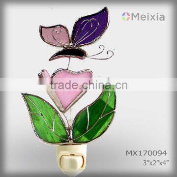 MX170094 tiffany style stained glass night light for home wall lighting decoration