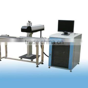 2013 New Design 30W co2 Flying Laser Printing Machine for eggs date engrave