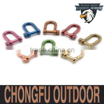 Adjustable ourdoor Shackle for paracord bracelet