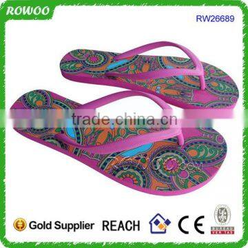 Cosmetic Promotional Custom Fancy EVA Slipper Beach Flip Flops