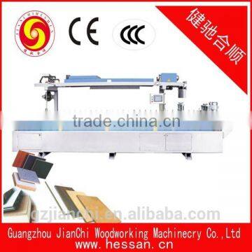 MDF wrapping machine with cold glue
