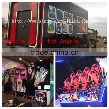 2014 6 dof hydraulic system mobile cinema equipment