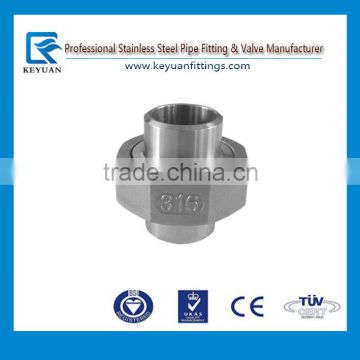 316ss class 150 casting pipe fitting butt weld end union 2" from Cangzhou