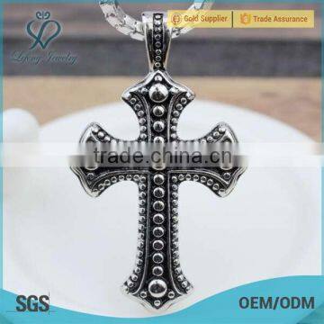 Wild popular custom black stainless steel cross pendant for men