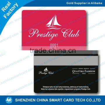 pvc membership vip card loco 300oe magnetic stripe card