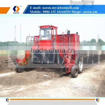 Self-propelled Compost Turner, Hydraulic Driven Roller and Walking Wheels Composter