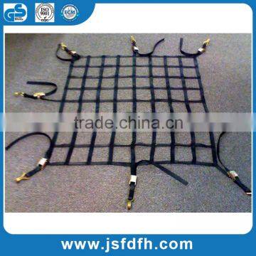 2016 Newest Elastic Polyester Black Webbing Cargo Net Shipping Cargo Netting For Truck