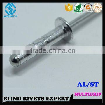 HIGH QUALITY FACTORY DOME HEAD A/S MULTI GRIP POP BLIND RIVETS photo-6