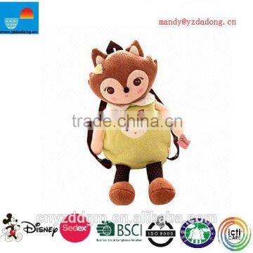 Customized Designs Accepted Plush Animal Bag/children animal backpack