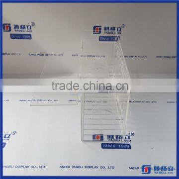 China Manufacturer Custom Made Label Dispenser with multi rolls Acrylic Pre-Cut Label Dispenser