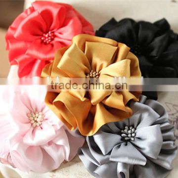 Silk large Korean fabric flower,soft craft flowers accessoires wholesale                        
                                                Quality Choice