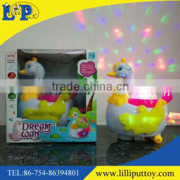 Beautiful lighting goose toy with music