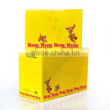 Corrugated cardboard box for pet food packaging