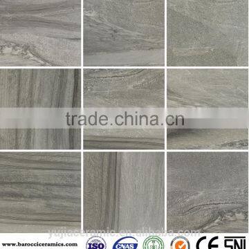 Factory price porcelain tile 600x600 light grey sand stone cement tile 3d floor tile BR6685