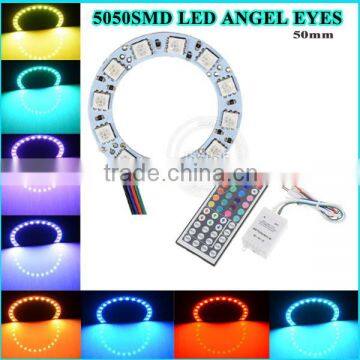 50mm 60mm 140mm full circle white pcb halo ring led Angel Eyes headlight for chevro