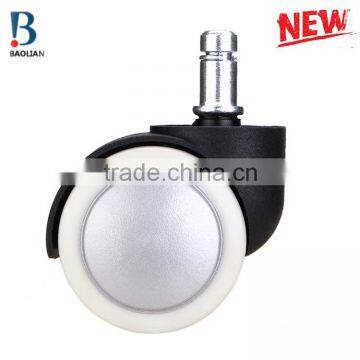 2016 BL Promotional 2" White Painted Double Swivel Plastic PU Office Chair Caster Wheels photo-4