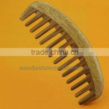Durable Solid Wood Wide Tooth Hair Comb photo-2