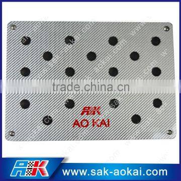 Universal Carpet Mat Pepdal Pad Plate Carbon Fiber photo-2