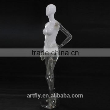 high gloss and transparent unbreakable plastic mannequin