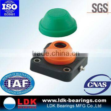 LDK WP-F212 BLACK+OC thermoplastic bearing housing with end covers