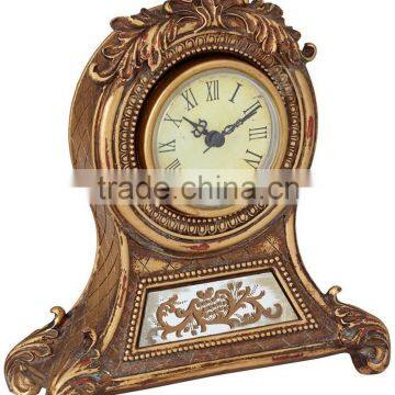 ANTIQUE WOODEN TABLE CLOCK-HOME DECORATIVE TABLE CLOCK 2062