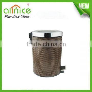 stainless steel pedal dustbin /foot pedal dustbin/ metal pedal dustbin