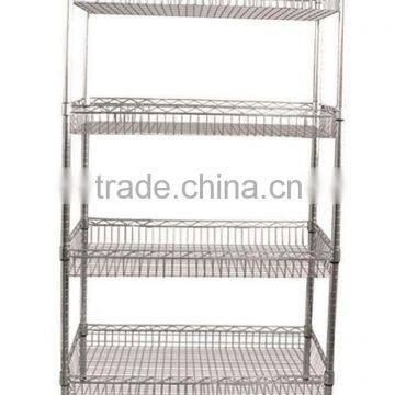 zinc plated wire shelving