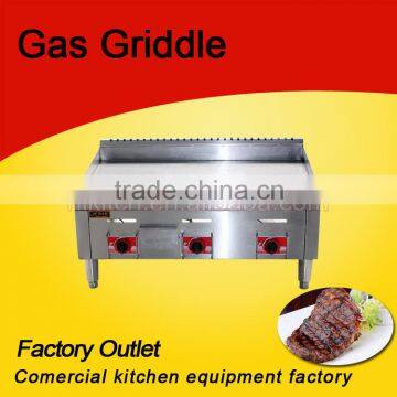 Stainless steel flat plate gas grill griddle