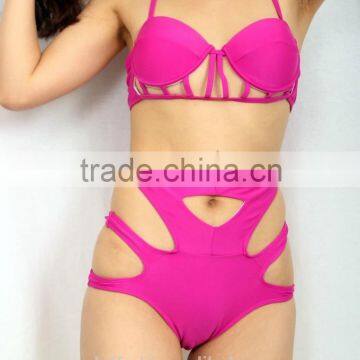 Manufacturer Direct Custom Colorful Black Push up Sexy Net Bikini photo-5