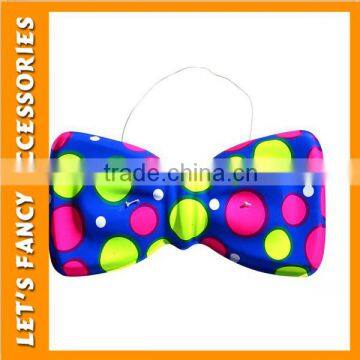 Dot Colours Carnival Party Elastic Bow Tie Neckwear photo-3