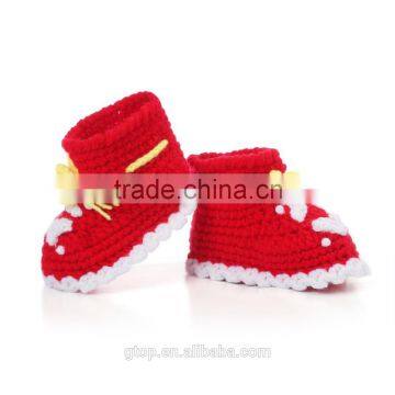 Fashion shoe China wholesale crochet knitting crochet baby shoes S-11