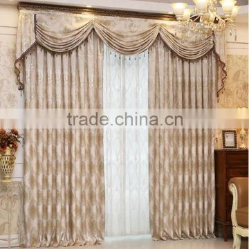 Japanese style Jacquard chenille fabric for hotel window curtain track