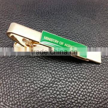 Gold Plating Metal tie clip with custom logo