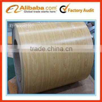 Wood color galvanized steel coils