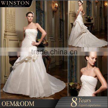 New Luxurious High Quality racer back wedding dress