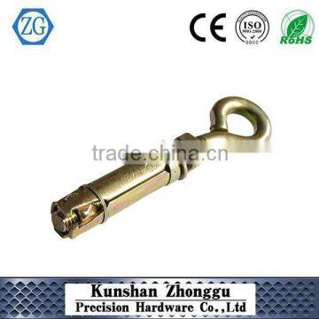 Eye bolt sleeve anchor yellow zinc M10*60