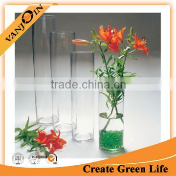 Different Size Clear Cylinder Glass Vases