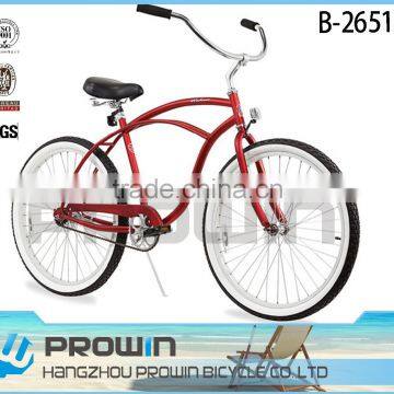 2016 classical wholesale cruiser bikes/ 26 beach Cruiser frame/ beach bike(PW-B26516)