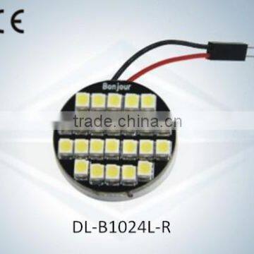 Bonjour LED Auto Light Dome Lamp Round 24SMD 3528 1210 with CE