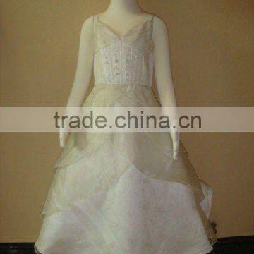 2012 White Flower Girl Tulle Dress