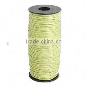 Wax cord Jewelry making supplies-yellow GREEN color wax cord reel wheel for jewelry DIY making and craft supplies