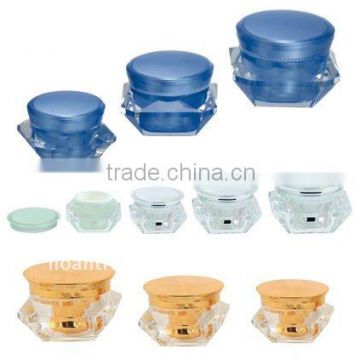 5ml-50ml colorful cosmetic diamond acrylic cream jar