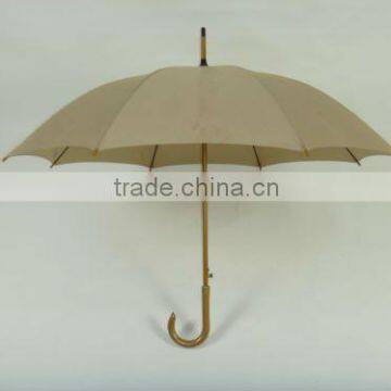 Cheap Promotional Umbrella with Wooden Handle