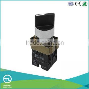 UTL Buy Goods In China Short Handle Turn Push Button Self-Locking Pushbutton Switch 220V