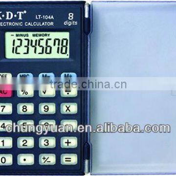 8 digits body shape calculator with cover and comfortabale rubber keys LT-104A
