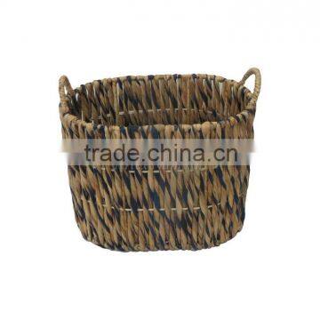 Water hyacinth basket with handle