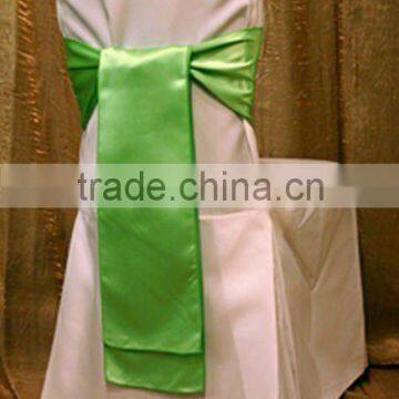 Polyester banquet chair cover with sashes for wedding